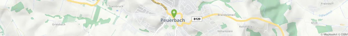 Map representation of the location for Kreuz-Apotheke Peuerbach in 4722 Peuerbach